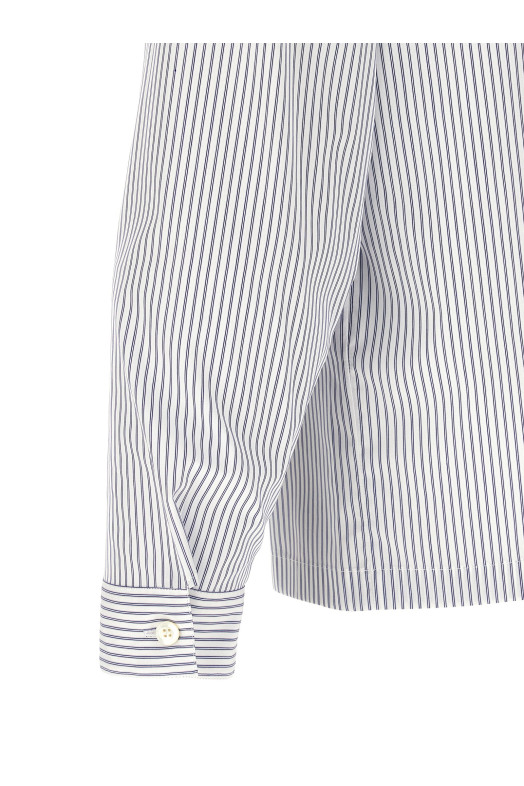 Рубашка в полоску на молнии Синяя PRADA SC855SOOO189FF022X