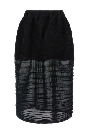 'Moving Knit' skirt Black