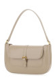 Cappuccino leather Miranda shoulder bag Khaki BY FAR (22CRMDASKHWMED)