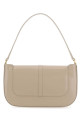 Cappuccino leather Miranda shoulder bag Khaki BY FAR (22CRMDASKHWMED)