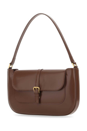 Brown leather Miranda shoulder bag BY FAR (22CRMDASTCWMED)