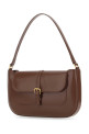 Brown leather Miranda shoulder bag BY FAR (22CRMDASTCWMED)