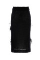 Black stretch crochet skirt White THE ATTICO (260WCS00294KMX002FS)