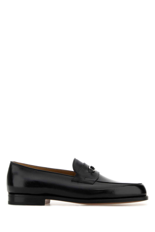 Black leather Lopez loafers JOHN LOBB (3A0031L)