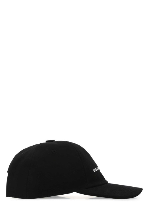 Black cotton blend baseball cap STELLA McCARTNEY (570194WP0023)