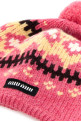 Embroidered wool beanie hat MIU MIU (5HC48818SI)