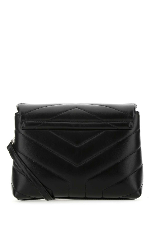 Black leather toy Loulou crossbody bag Black SAINT LAURENT (678401DV706)