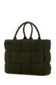 Olive green canvas large Arco Padded shopping bag BOTTEGA VENETA (795507V37X2)