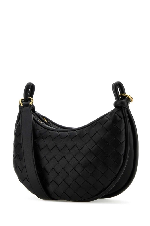 Black leather Gemelli crossbody bag BOTTEGA VENETA (796638V1W51)