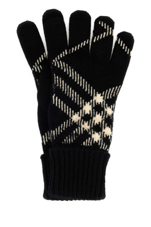 Embroidered cashmere blend gloves BURBERRY (8114775)