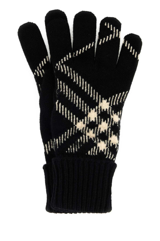 Embroidered cashmere blend gloves BURBERRY (8114775)