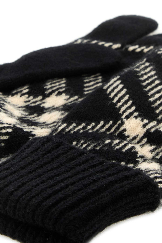Embroidered cashmere blend gloves BURBERRY (8114775)
