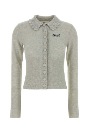Grey wool cardigan CHLOE (CH26SMC03530)