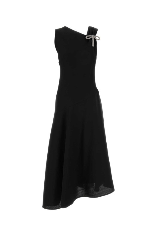 Black viscose blend dress JIL SANDER (J01CT0274J65005)