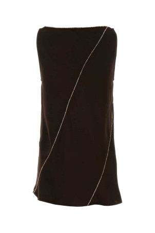 Chocolate viscose top JIL SANDER (J01NC0176J65022)