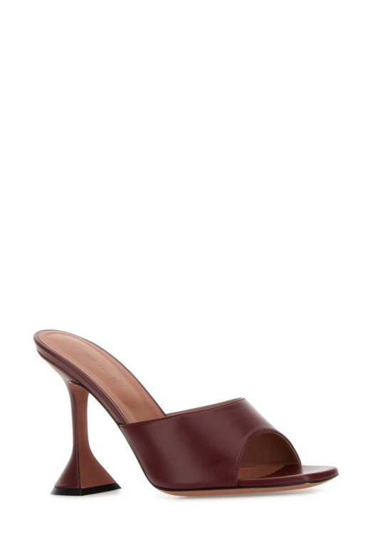 Grape nappa leather Lupita mules AMINA MUADDI (LUPITASLIPPER95)