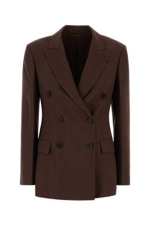 Brown jersey blazer BRUNELLO CUCINELLI (MH1267094)