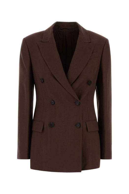 Brown jersey blazer BRUNELLO CUCINELLI (MH1267094)