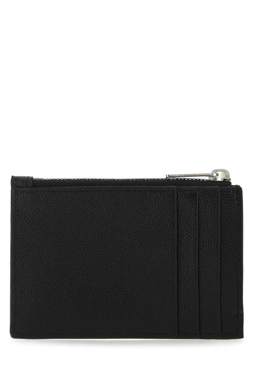 Black leather card holder PALM ANGELS (PMND007F22LEA002)