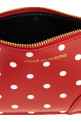 Polka Dots Printed card holder Red