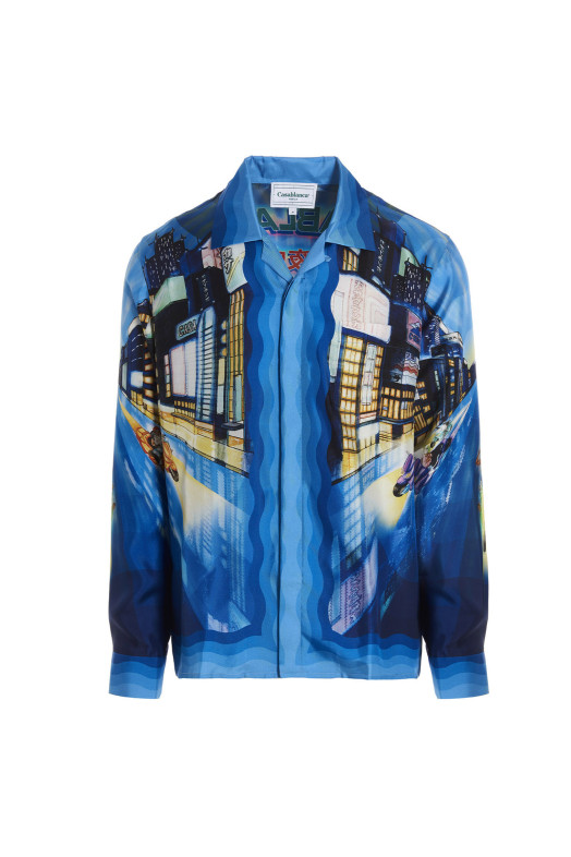 Printed silk shirt Multicolor