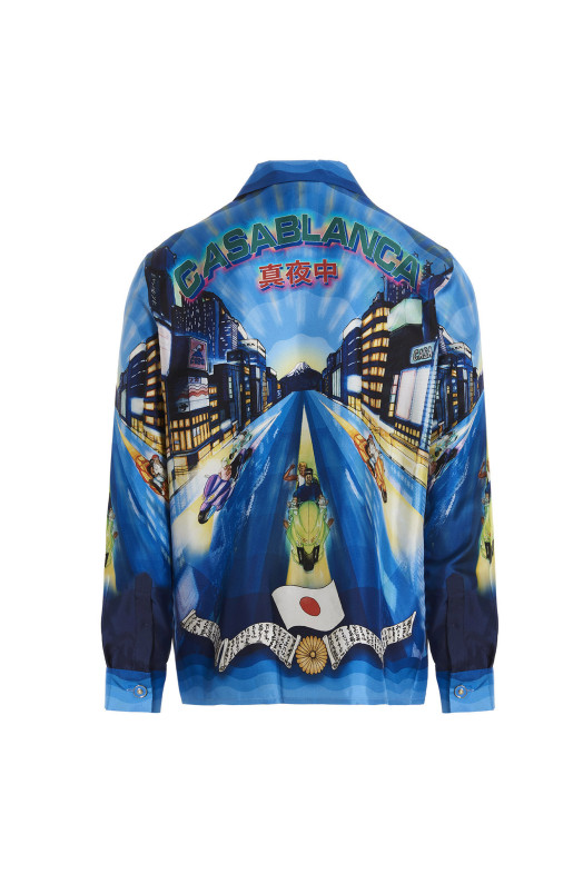 Printed silk shirt Multicolor