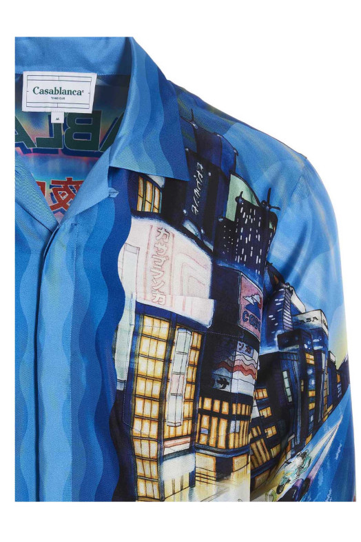 Printed silk shirt Multicolor