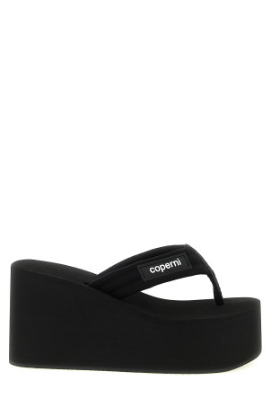 'Branded Wedge' sandals Black