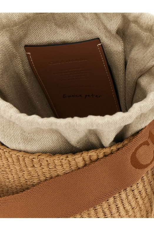 'Woody' small bucket bag Brown