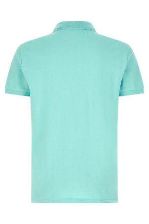 Logo embroidery polo shirt BLUE