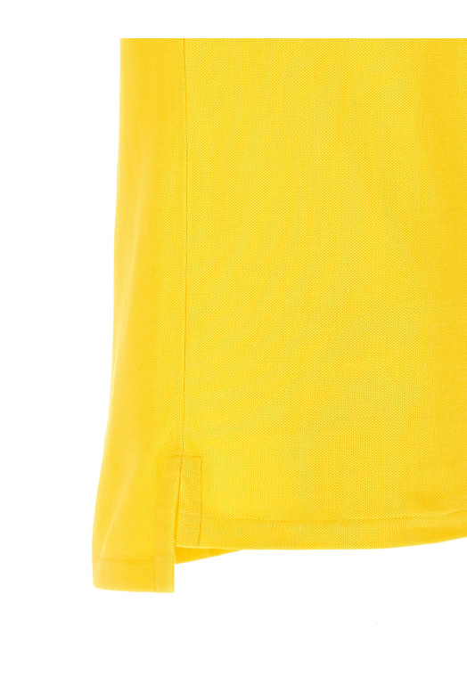 Logo embroidery polo shirt Yellow