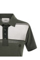 'Sheer Striped' polo shirt Green