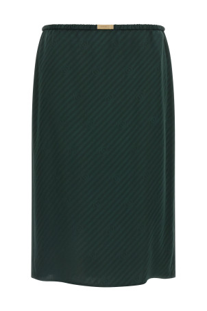 Silk skirt Green