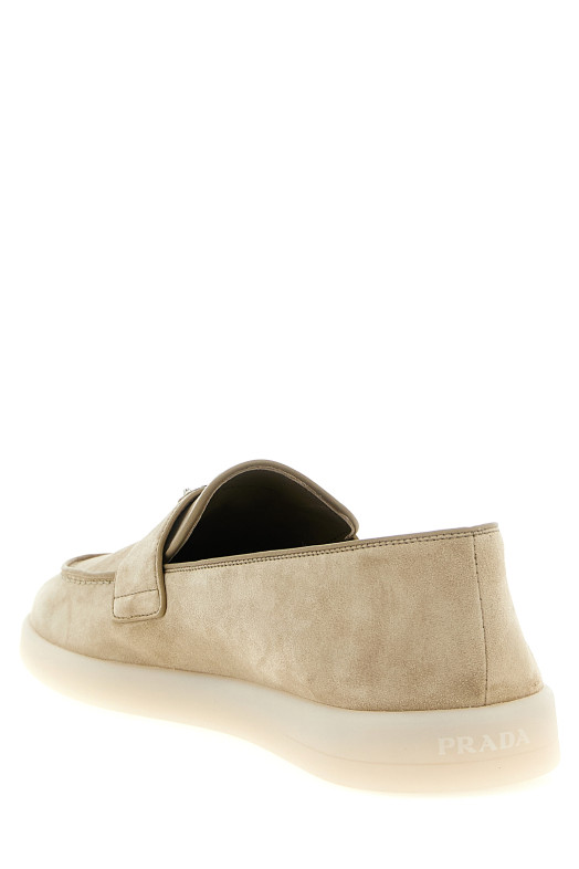Suede loafers Beige