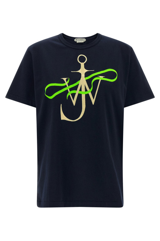 'Ribbon Anchor' T-shirt Black