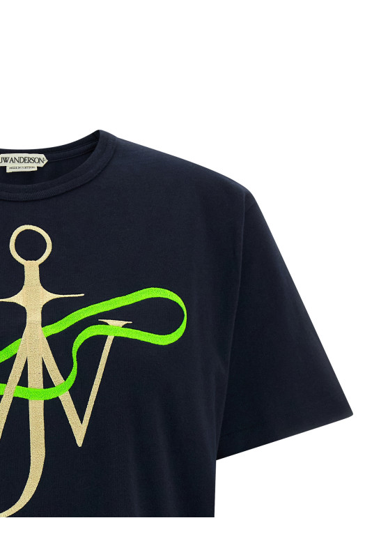 'Ribbon Anchor' T-shirt Black
