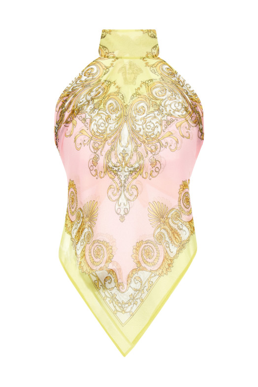 'Spring Barocco' scarf top Multicolor