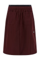 Double layer elastic skirt Bordeaux