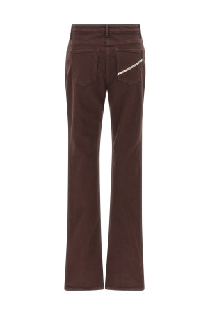 Jewel padlock jeans Brown