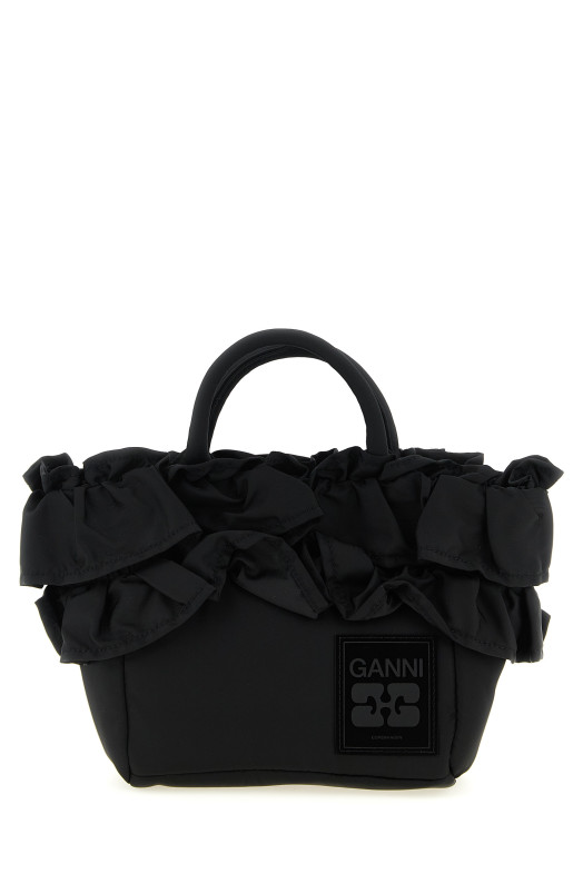 'Mini Shopper Ruffle' handbag Black