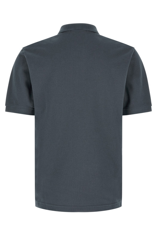 'Compass' logo polo shirt Blue