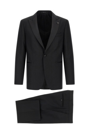 'Napoli' tuxedo dress Black