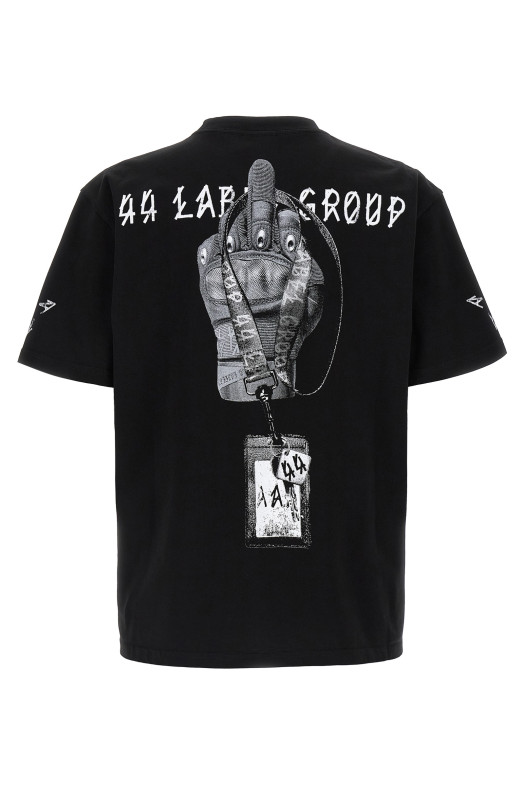 'Gloves' T-shirt Black-grey