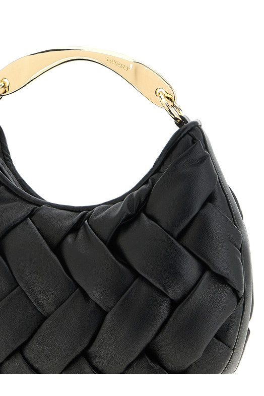 Weaved handbag Black
