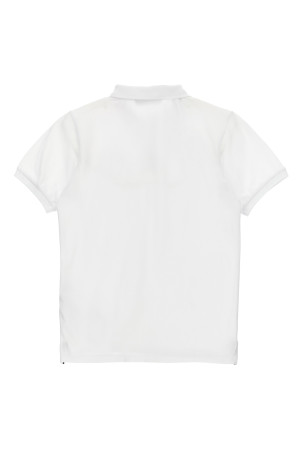 'Compass' logo polo shirt White
