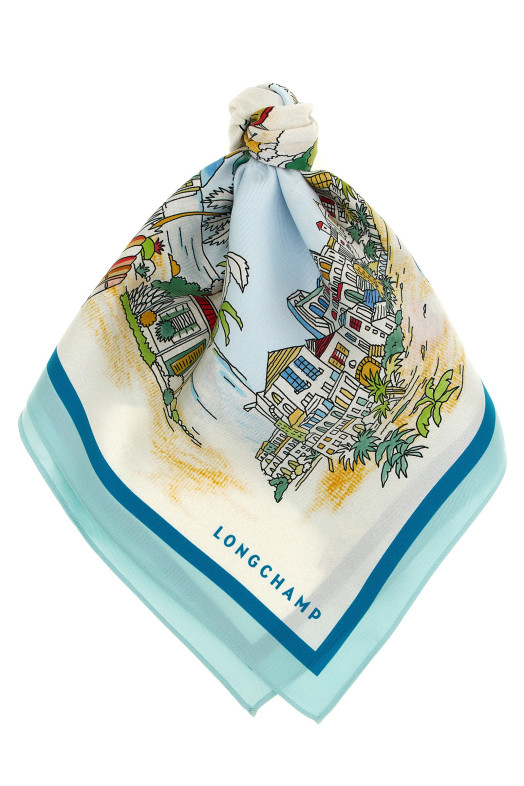 'Vivement l'Eté' scarf BLUE