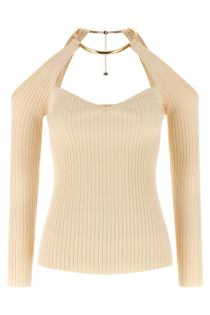 Necklace sweater Beige