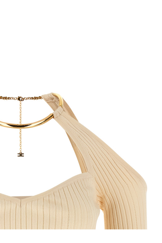 Necklace sweater Beige