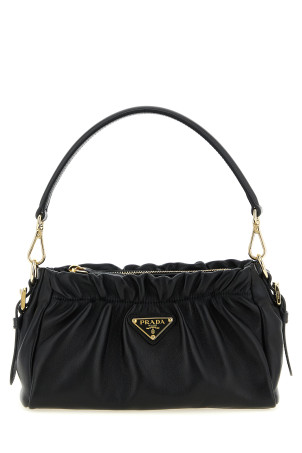 Leather shoulder bag Black