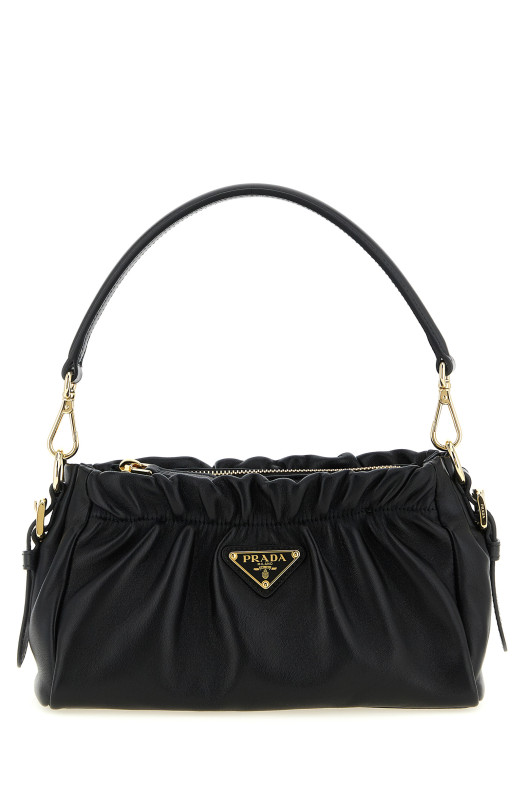 Leather shoulder bag Black